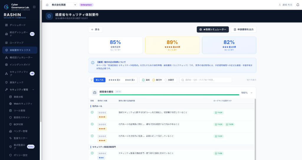 SCS格付取得シミュレーター